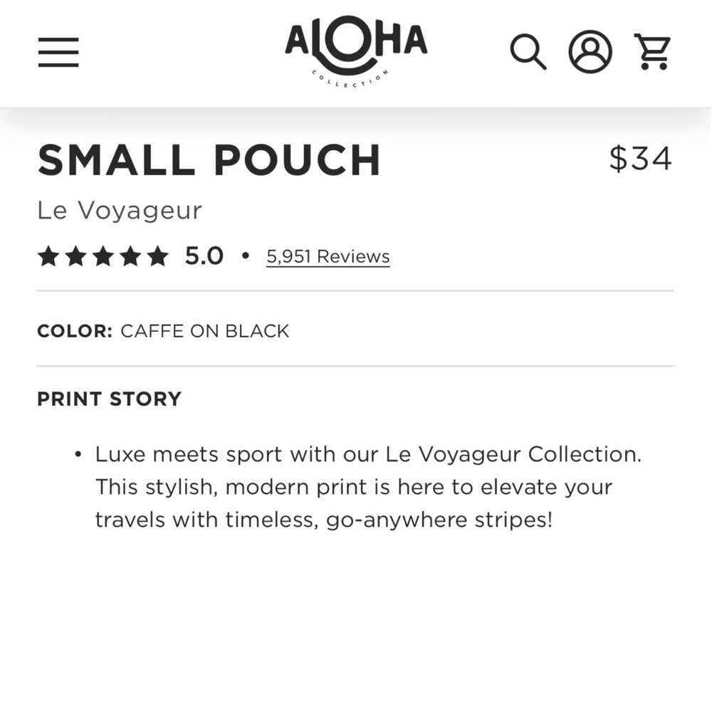 ALOHA Collection Small Pouch - Picture 4 of 7